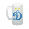 Пивная стеклянная кружка с логотипом Динамо Москва